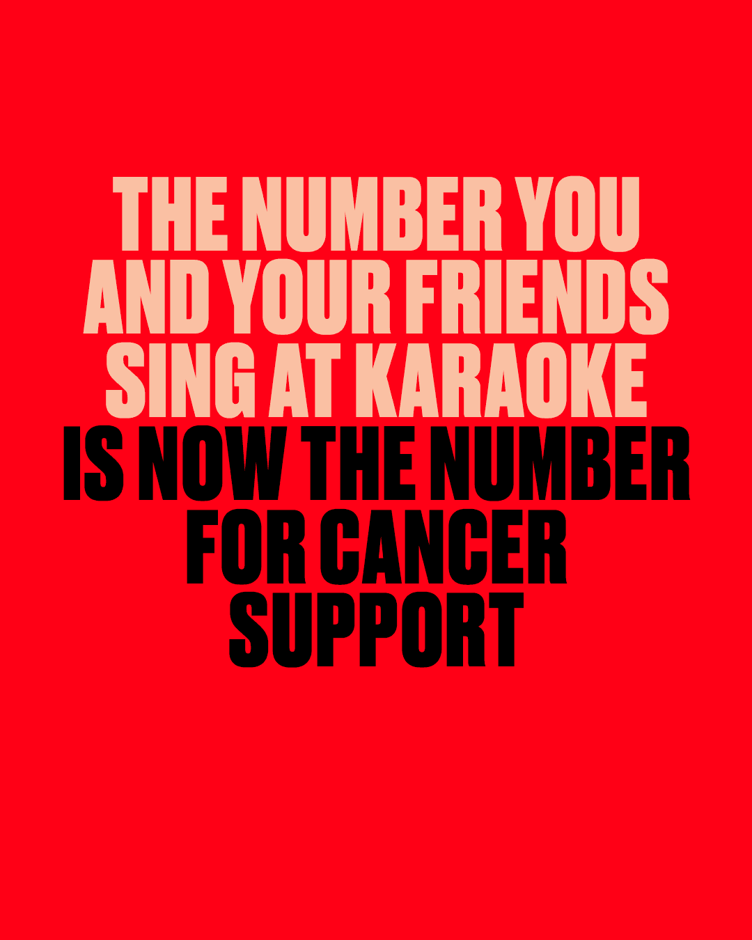 The number everyone knows by heart is now the number for cancer support. 272-867-5309