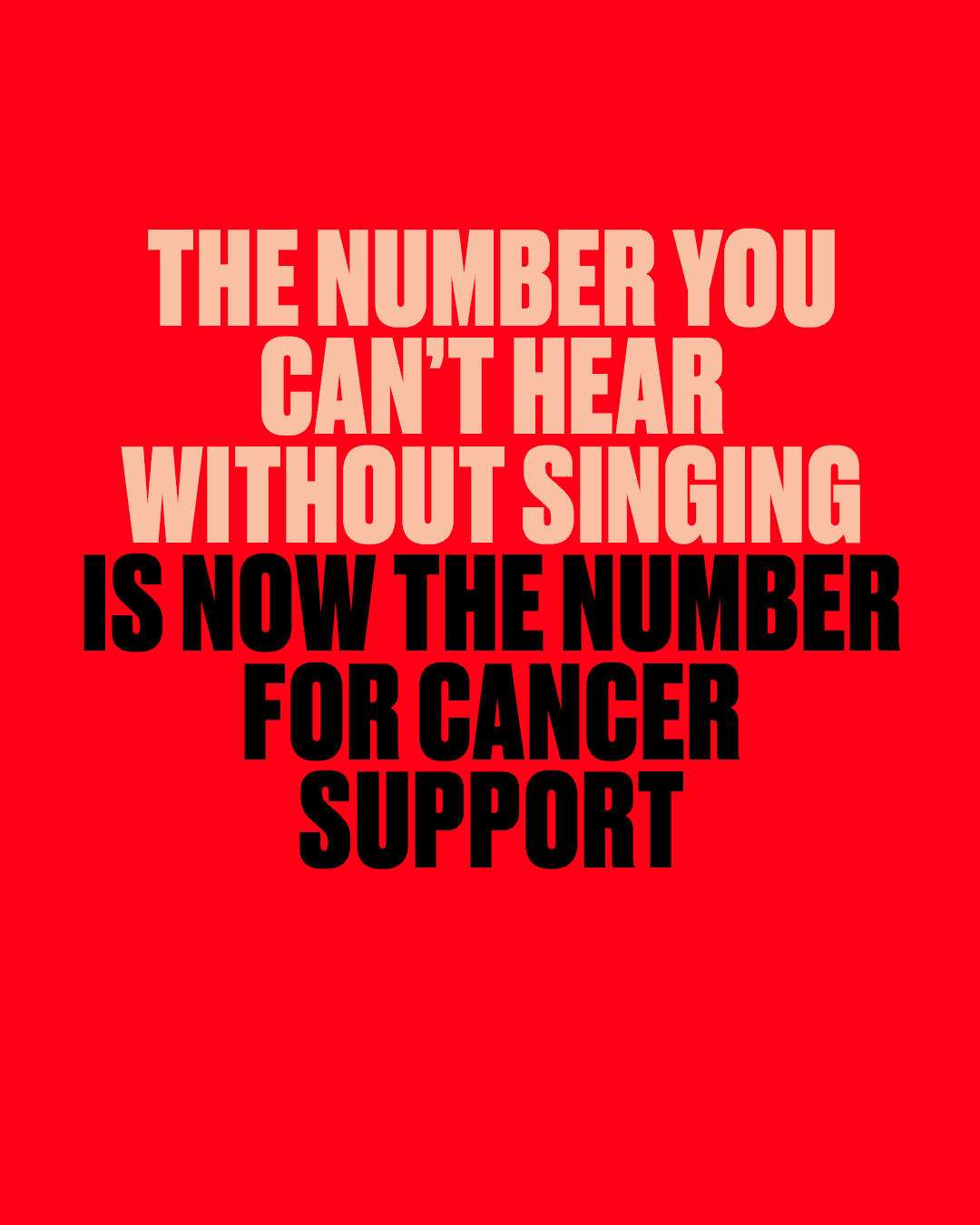 The number everyone knows by heart is now the number for cancer support. 272-867-5309